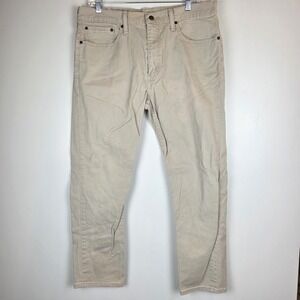 Levis 502 Cotton 36X30 Regular Fit Straight Leg Men's Jeans Tan Beige Khaki.E42